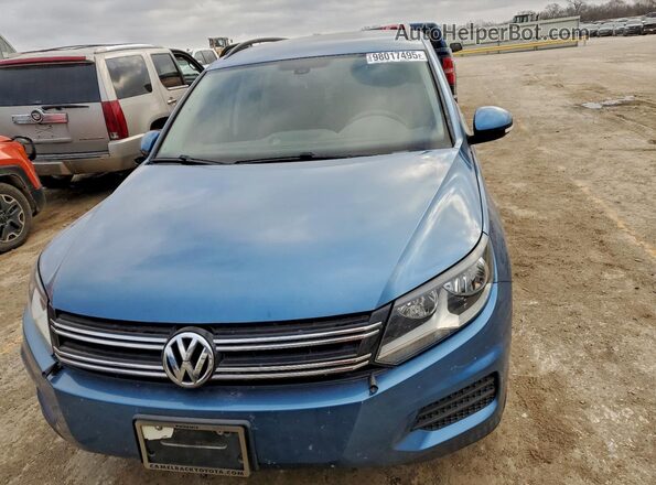 WVGAV7AX3HK024220 2017 VOLKSWAGEN TIGUAN Blue Դիմացի տեսք