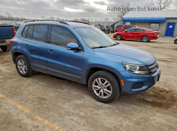 WVGAV7AX3HK024220 2017 VOLKSWAGEN TIGUAN Blue Առջևի աջ