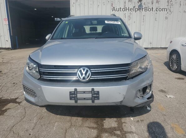 WVGAV7AX4HK054441 2017 VOLKSWAGEN TIGUAN Silver Front view