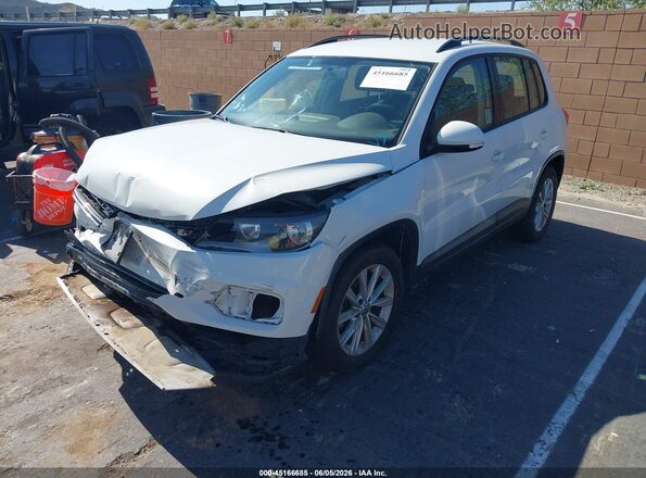 WVGAV7AX4JK005911 2018 VOLKSWAGEN TIGUAN White წინა მარცხენა ხედი სამი მეოთხედიდან