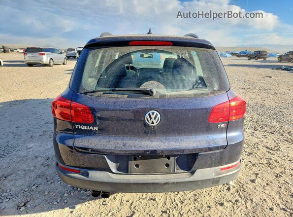 WVGAV7AX5GW555944 2016 VOLKSWAGEN TIGUAN Blue Vista trasera
