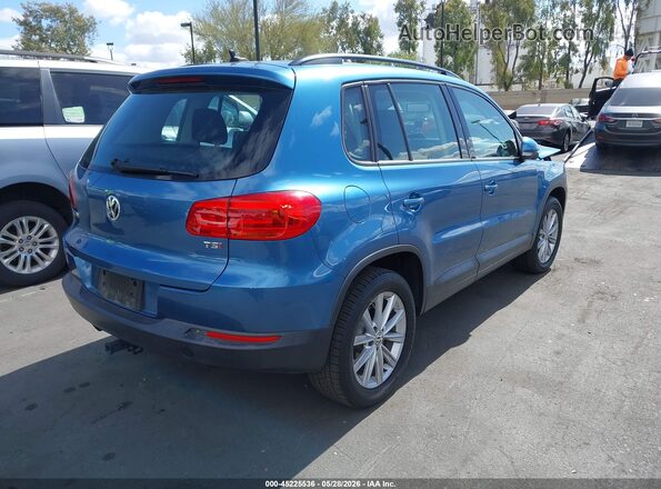 WVGAV7AX7HK042591 2017 VOLKSWAGEN TIGUAN Синий Задняя правая четверть