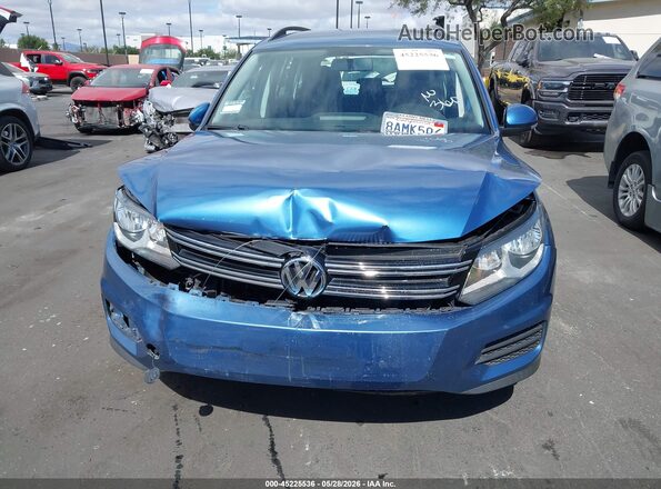 WVGAV7AX7HK042591 2017 VOLKSWAGEN TIGUAN Синий Вид спереди