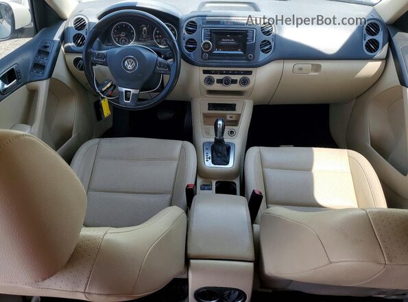 WVGAV7AX9GW502258 2016 VOLKSWAGEN TIGUAN White Widok deski rozdzielczej