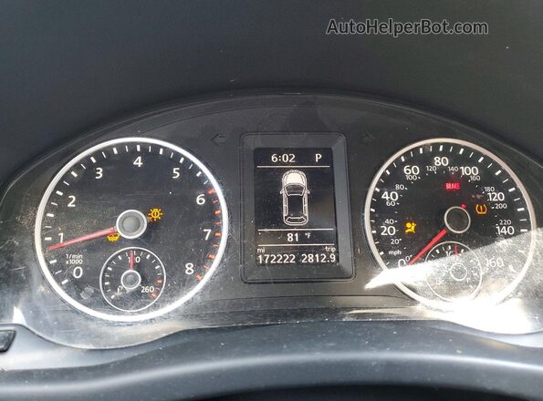 WVGAV7AX9GW502258 2016 VOLKSWAGEN TIGUAN White Widok zestawu wskaźników