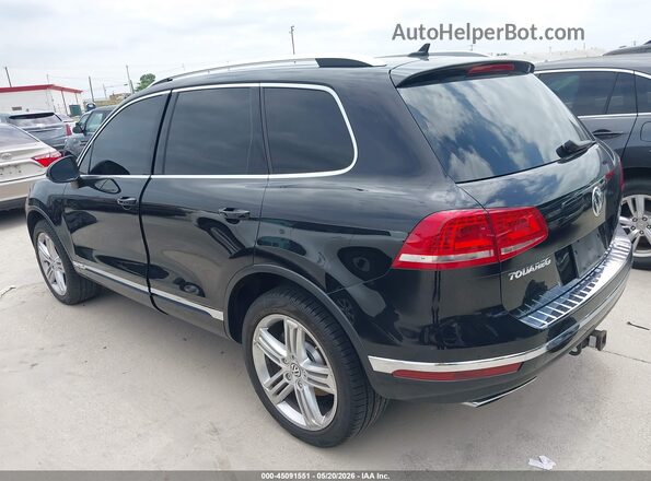 WVGEF9BP3GD000592 2016 VOLKSWAGEN TOUAREG Black Rear left