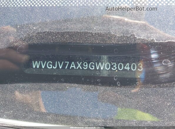 WVGJV7AX9GW030403 2016 VOLKSWAGEN TIGUAN Black Շարժիչի բաժամունքի տեսք