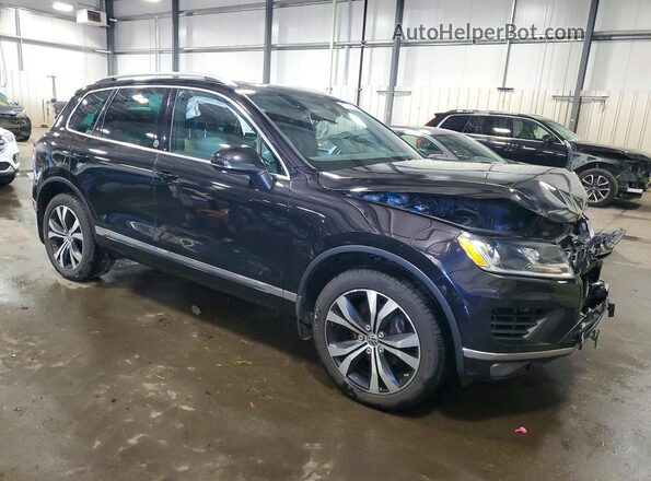WVGRF7BP5HD006143 2017 VOLKSWAGEN TOUAREG Black Передня права чверть