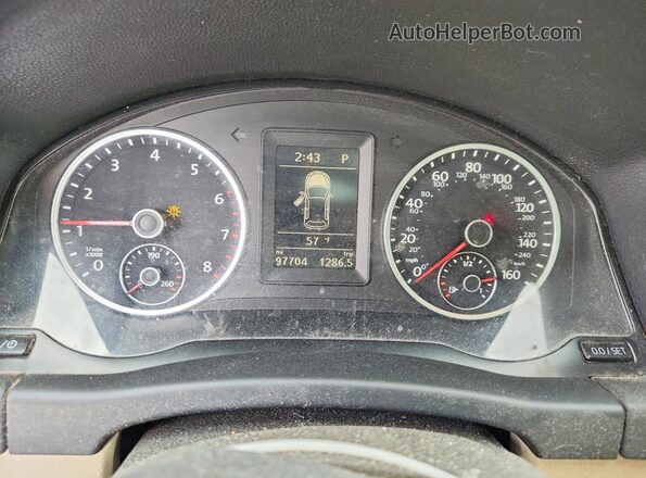 WVGSV7AX0HK010554 2017 VOLKSWAGEN TIGUAN Черный Вид щитка приборов