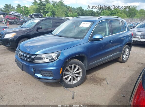 WVGSV7AX2HK002486 2017 VOLKSWAGEN TIGUAN Синий Передняя левая четверть