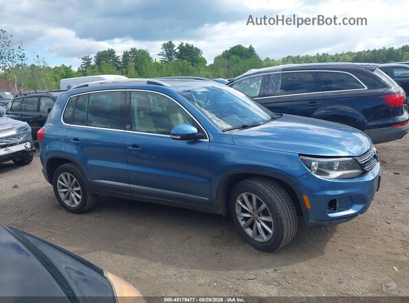 WVGSV7AX2HK002486 2017 VOLKSWAGEN TIGUAN Синий Вид задней части салона