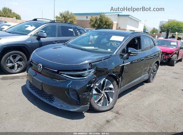 WVGTMPE20MP028958 2021 VOLKSWAGEN ID.4 Black Առջևի ձախ երեք քառորդ տեսարան