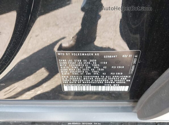 WVGTMPE20MP028958 2021 VOLKSWAGEN ID.4 Black Շարժիչի բաժամունքի տեսք