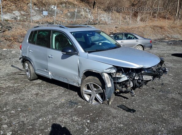 WVGUV7AX2HW509633 2017 VOLKSWAGEN TIGUAN Silver Delantero derecho