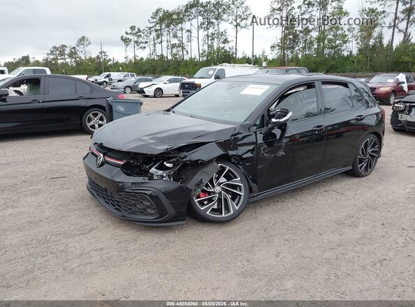 WVW6A7CD2PW116337 2023 VOLKSWAGEN GOLF Black წინა მარცხენა ხედი სამი მეოთხედიდან