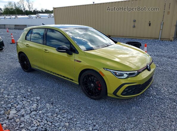 WVW8A7CD3PW193677 2023 VOLKSWAGEN GTI Yellow Առջևի աջ