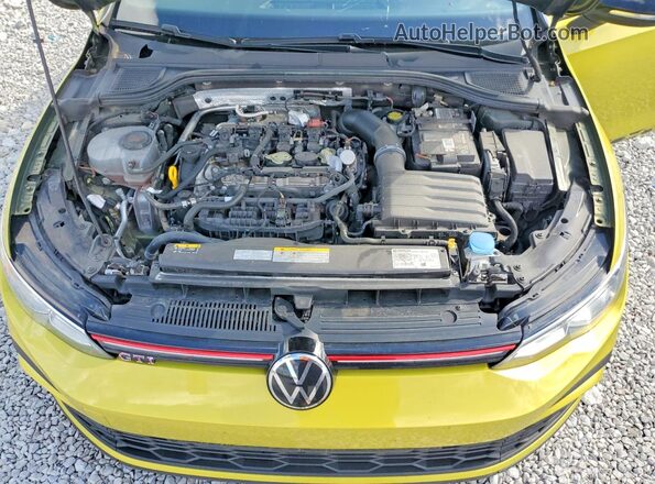 WVW8A7CD3PW193677 2023 VOLKSWAGEN GTI Yellow Սալոնի հետևի տեսք