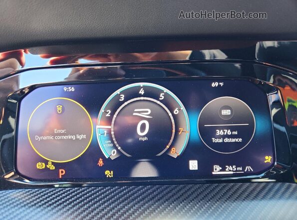 WVWFB7CD8SW247049 2025 VOLKSWAGEN GOLF Blue ხელსაწყოთა პანელის ხედი