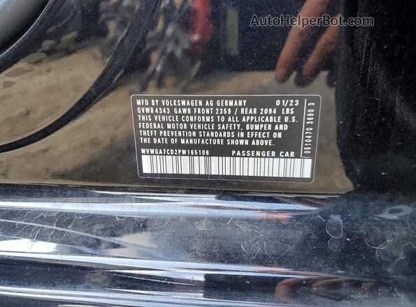 WVWGA7CD2PW165106 2023 VOLKSWAGEN GTI Black Շարժիչի բաժամունքի տեսք
