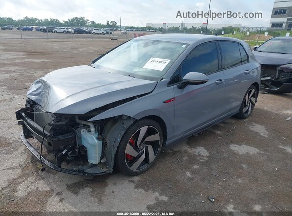 WVWGA7CD8RW146675 2024 VOLKSWAGEN GOLF Gray Առջևի ձախ երեք քառորդ տեսարան