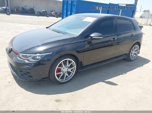 WVWRA7CD2RW127922 2024 VOLKSWAGEN GOLF Black წინა მარცხენა ხედი სამი მეოთხედიდან