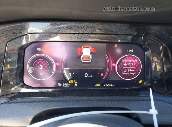 WVWSA7CD1RW176076 2024 VOLKSWAGEN GTI Gray Instrument cluster view
