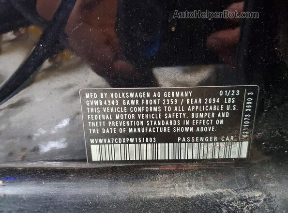 WVWVA7CDXPW151803 2023 VOLKSWAGEN GTI Черный 