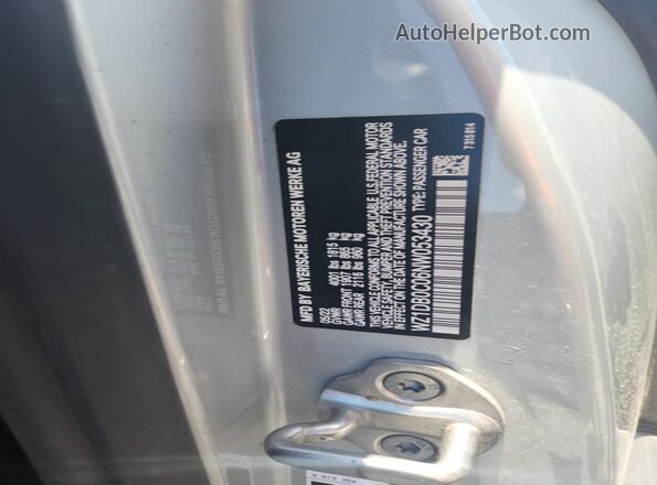 WZ1DB0C06NW053430 2022 TOYOTA GR Silver VIN sticker view