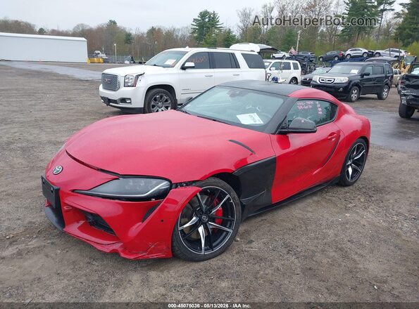 WZ1DB4C03LW022964 2020 TOYOTA GR SUPRA Red წინა მარცხენა ხედი სამი მეოთხედიდან