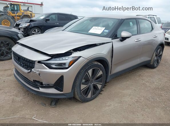 YSMEG3KA5PL116509 2023 POLESTAR 2 Желто-коричневый Передняя левая четверть
