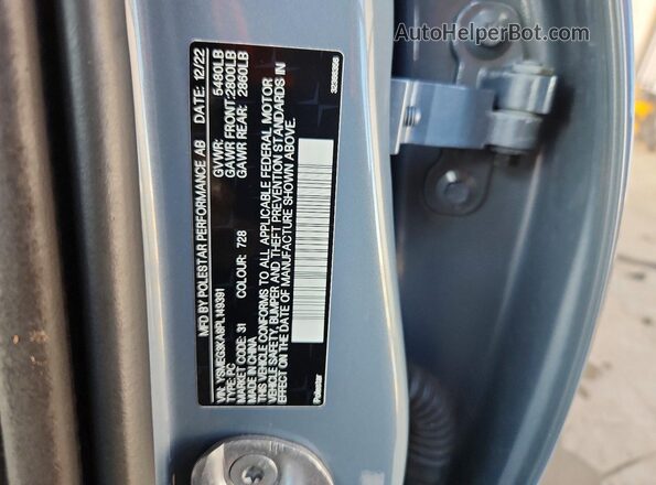 YSMEG3KA8PL149391 2023 POLESTAR 2 Gray Engine compartment view