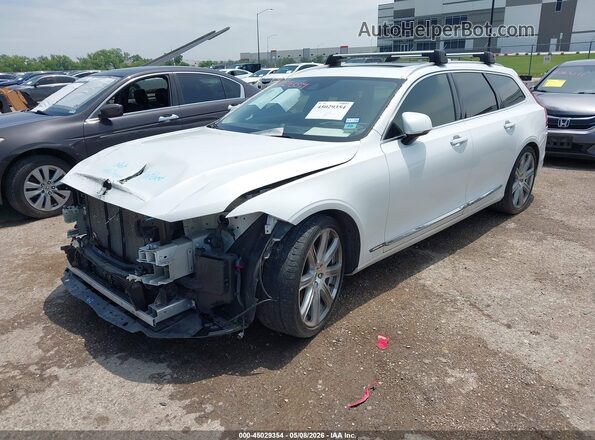 YV1102GL6J1067384 2018 VOLVO V90 White წინა მარცხენა ხედი სამი მეოთხედიდან
