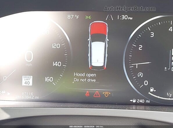 YV1102GL6J1067384 2018 VOLVO V90 White უკანა სავარძლების ხედი