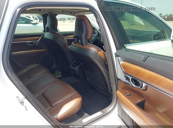 YV1102GL6J1067384 2018 VOLVO V90 White VIN კოდის სტიკერის ხედი