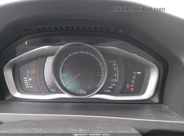 YV126MFK5G2408865 2016 VOLVO S60 White Vista de los asientos traseros