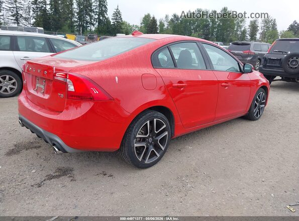YV126MFL2H2430462 2017 VOLVO S60 Red Задня права чверть