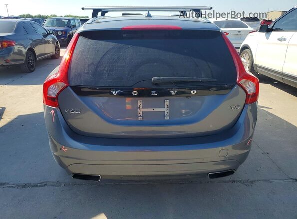 YV140MEK8H1361026 2017 VOLVO V60 Gray Вид ззаду