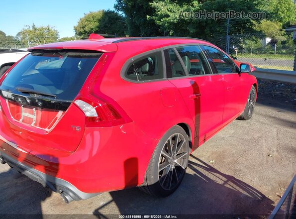 YV140MEL2J2382687 2018 VOLVO V60 Red Հետևի աջ
