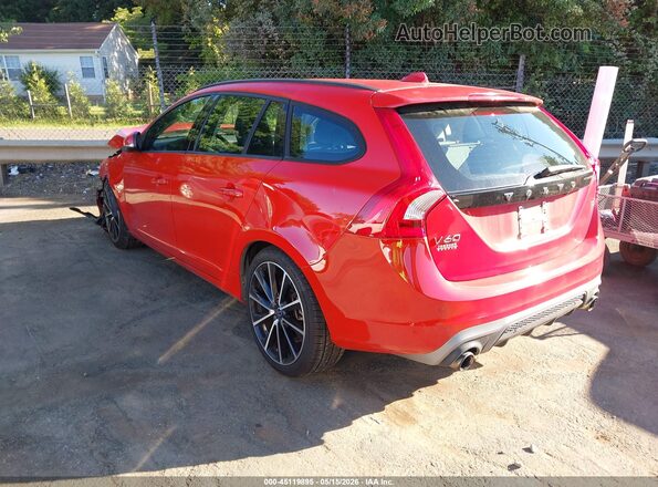 YV140MEL2J2382687 2018 VOLVO V60 Red Հետևի ձախ