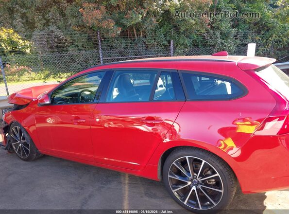 YV140MEL2J2382687 2018 VOLVO V60 Red Սալոնի 360 աստիճան տեսք