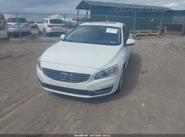 YV1612TK4G2390139 2016 VOLVO S60 White Передня ліва чверть