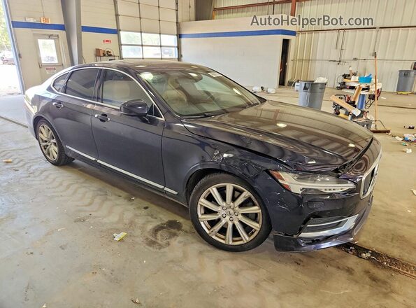 YV1A22ML2H1016814 2017 VOLVO S90 Blue Передня права чверть