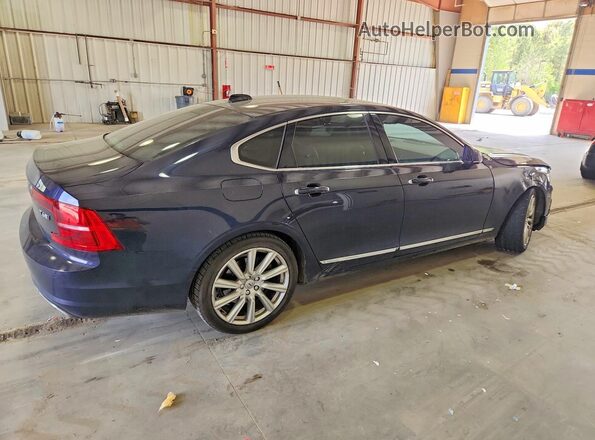 YV1A22ML2H1016814 2017 VOLVO S90 Blue Задня права чверть