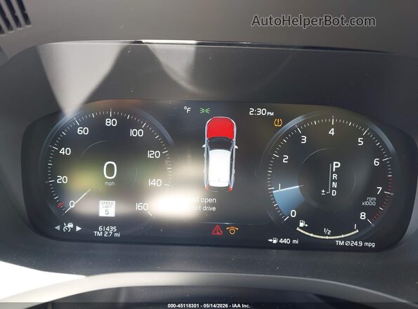 YV4102DK2L1582738 2020 VOLVO XC60 Blue Вид задніх сидінь
