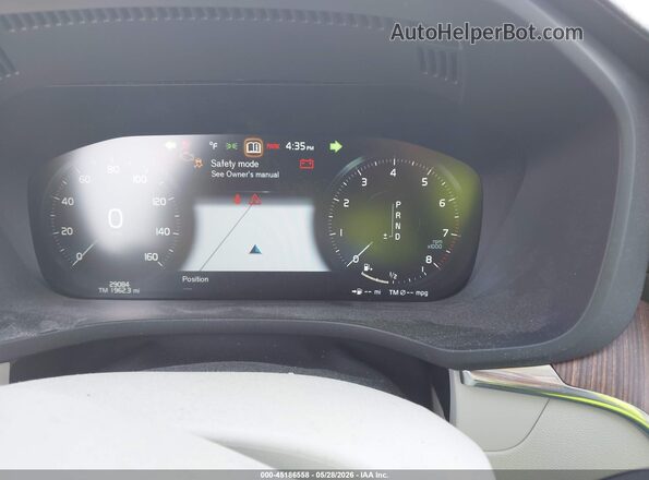 YV4102DL0L1559032 2020 VOLVO XC60 White Vista de los asientos traseros