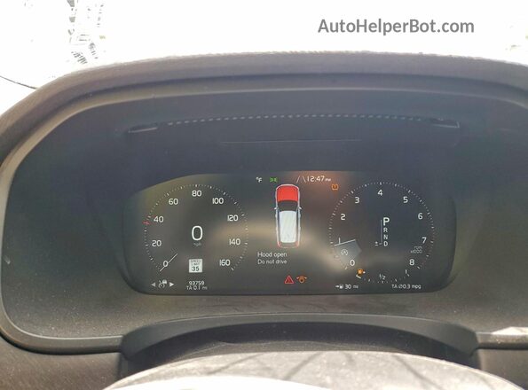 YV4102NK8J1028325 2018 VOLVO V90 Silver Instrument cluster view