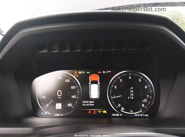 YV4102PK0L1601377 2020 VOLVO XC90 Черный Вид щитка приборов