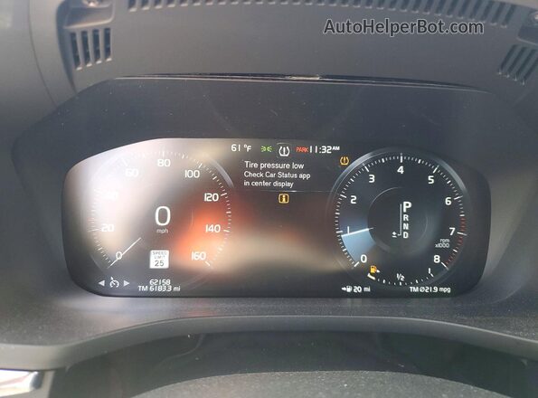YV4102RLXM1701428 2021 VOLVO XC60 Белый Вид щитка приборов
