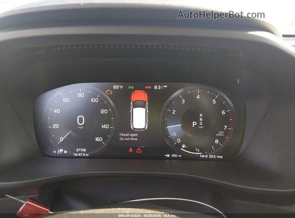 YV4162UK0M2572980 2021 VOLVO XC40 White Vista de los asientos traseros