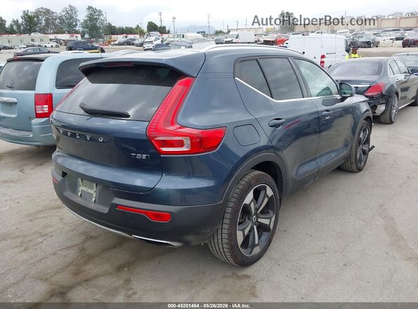 YV4162UL6K2102314 2019 VOLVO XC40 Синий Задняя правая четверть